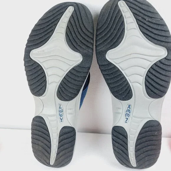 Keen Men's Blue Gray Waimea H2 Close Arch Support Slip-On Flip-Flop Sandal Sz 14